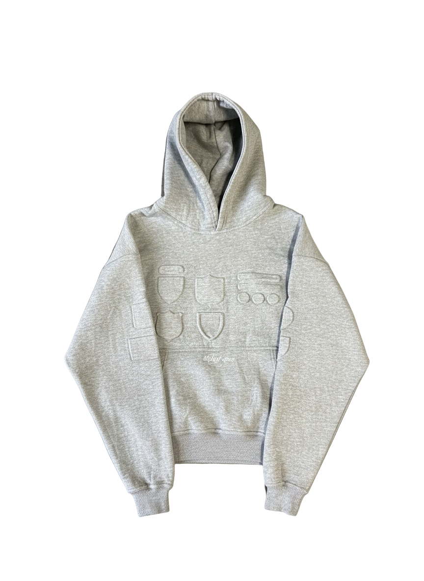 3D SHIELD HOODIE (heather grey)
