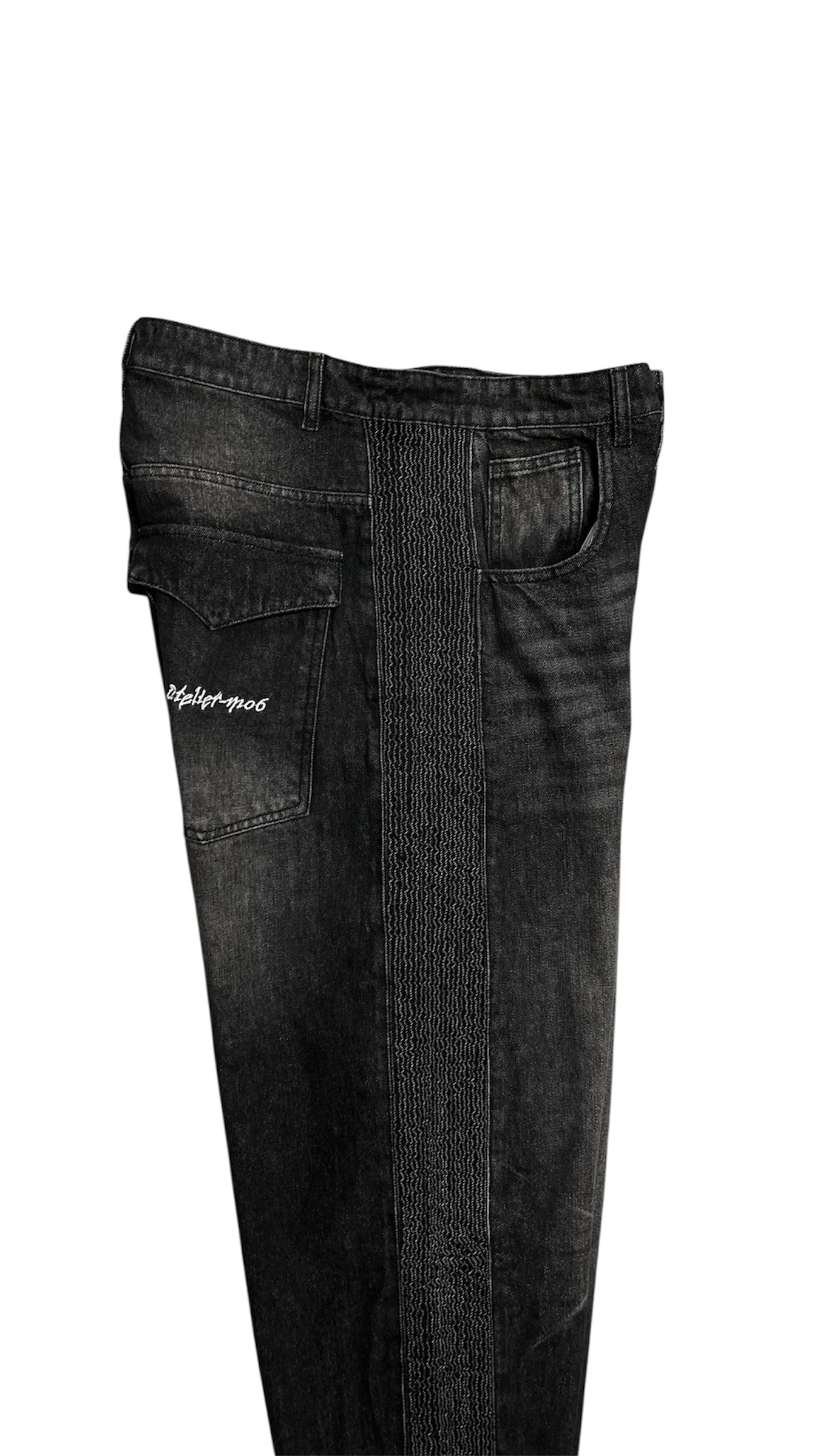 DENIM TRACKPANTS 'BLACK'