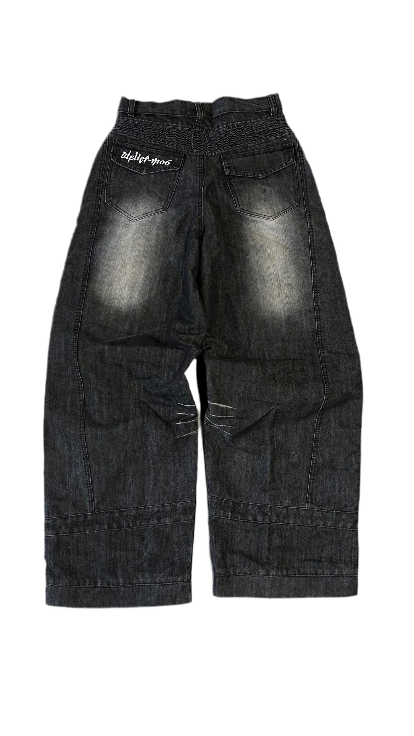 FLARED BIKER JEANS