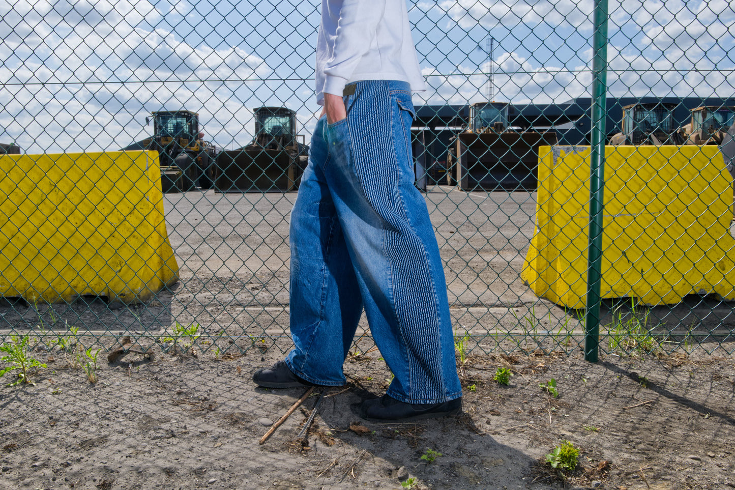 DENIM TRACKPANTS 'BLUE'