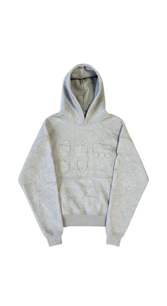 3D SHIELD HOODIE (heather grey)