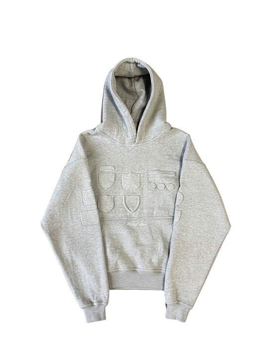 3D SHIELD HOODIE (heather grey)