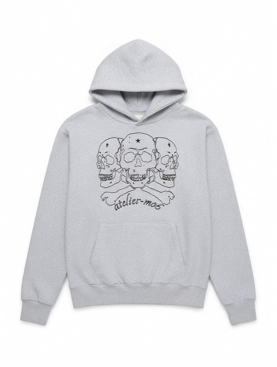 TRIPL SKULL HOODIE