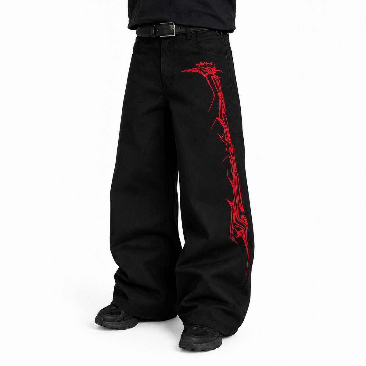 DENIM TRIBAL PANTS